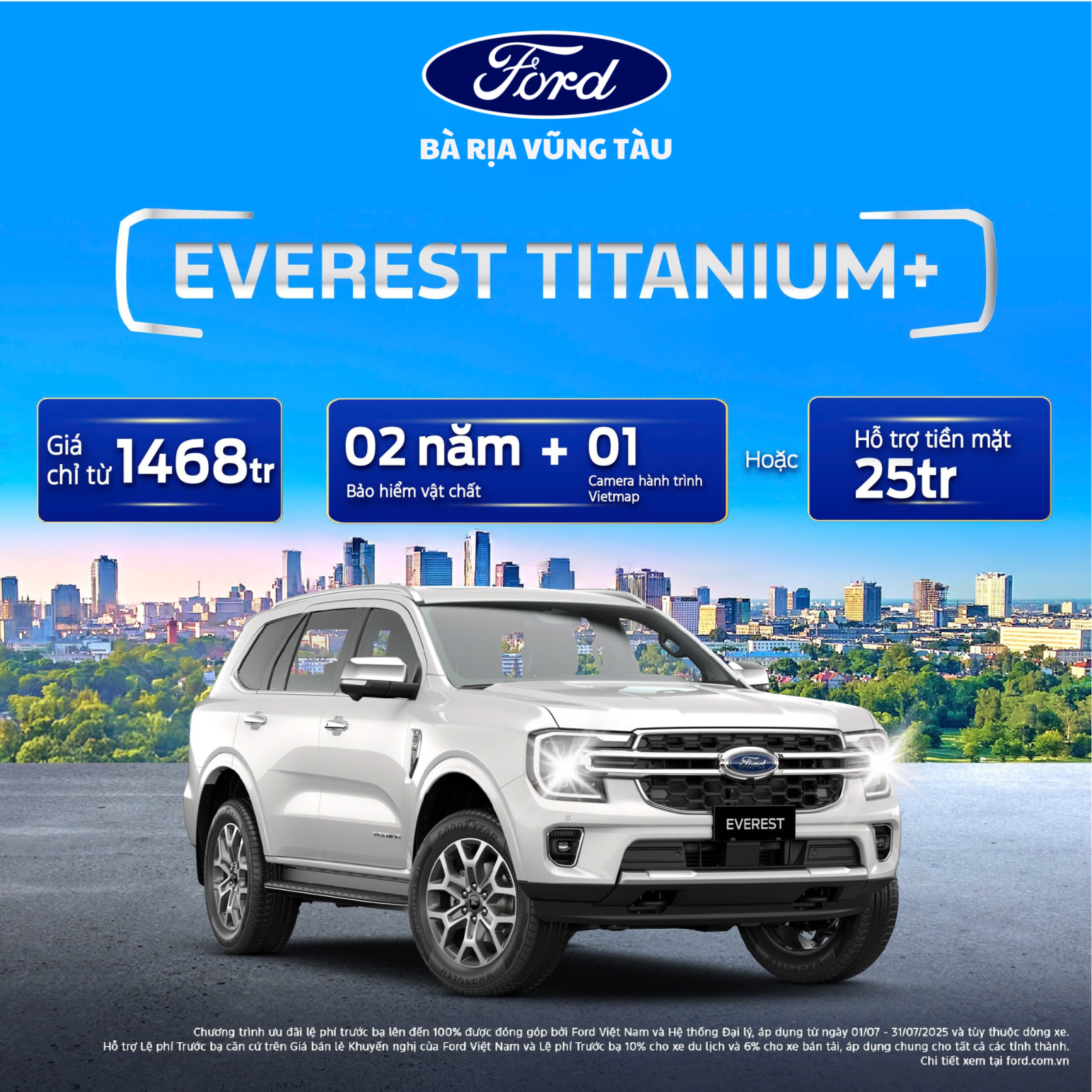HÈ RỘN RÀNG – RƯỚC NGAY FORD VỀ NHÀ CÙNG CITY FORD BÀ RỊA VŨNG TÀU 2025
