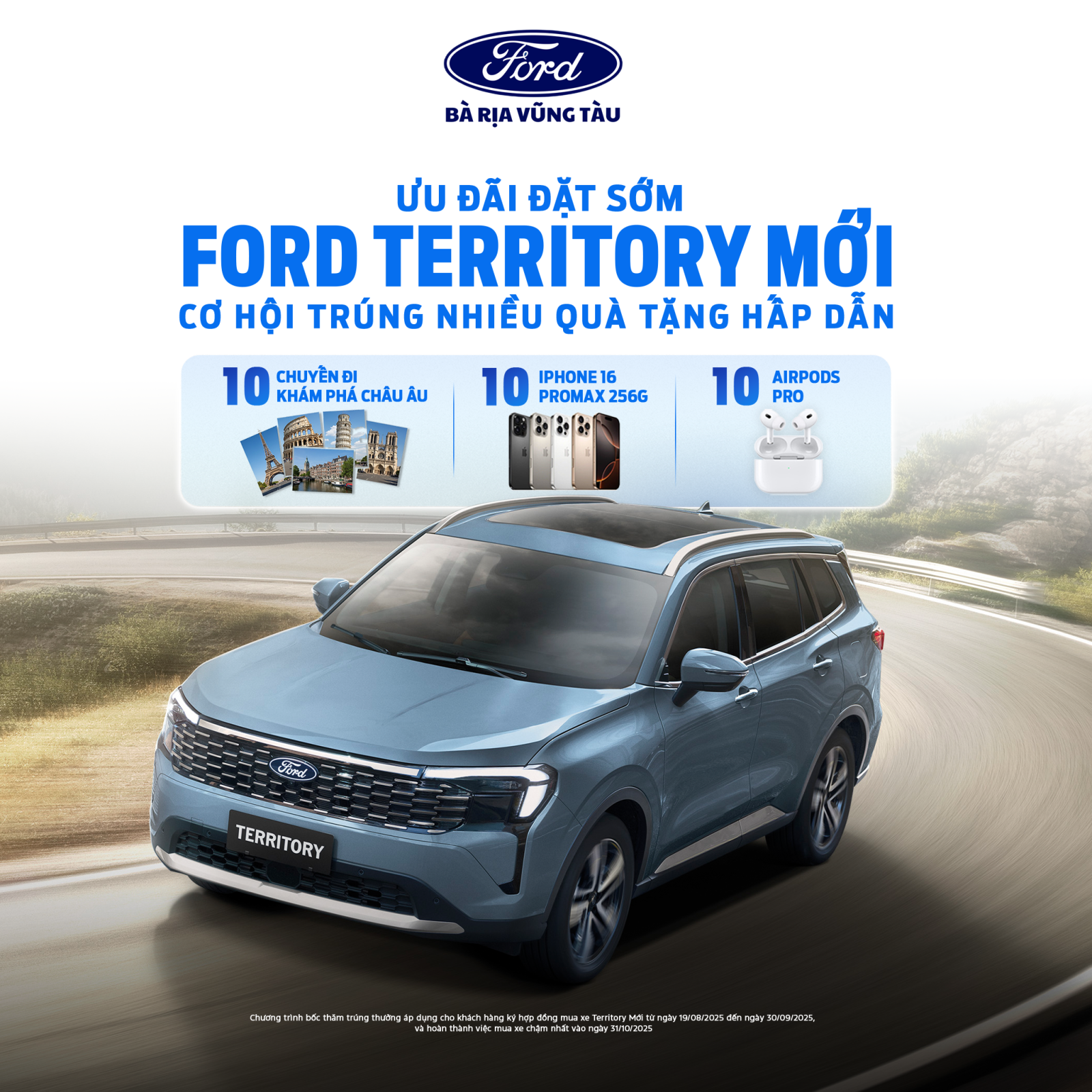 ĐI TỚI TRẢI NGHIỆM MỚI CÙNG FORD TERRITORY